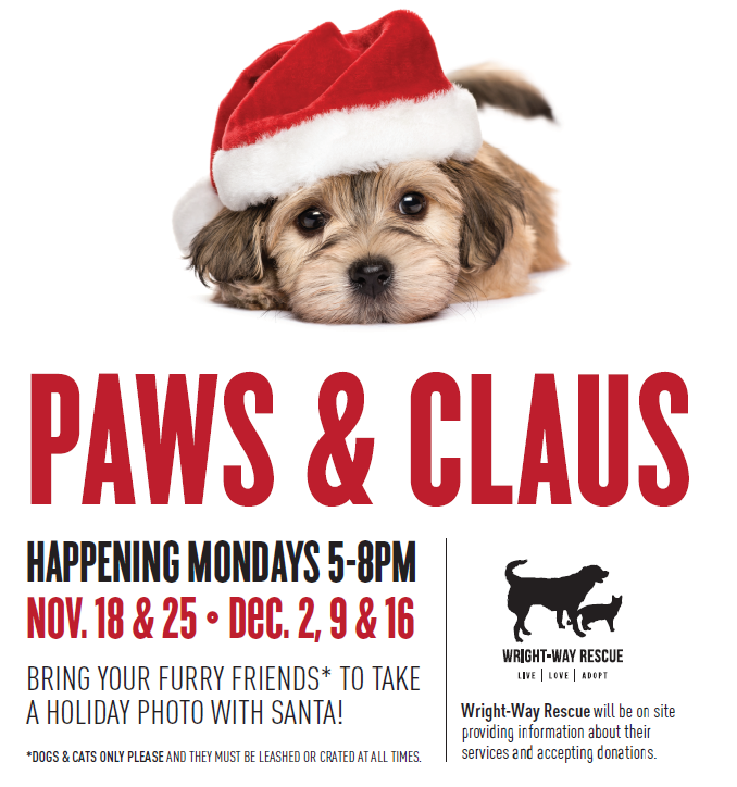 Paws & Claus sponsored by Wright Way Rescue