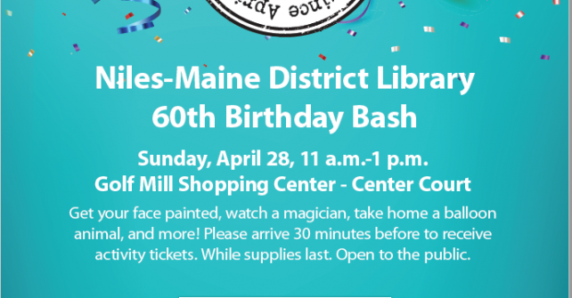 Niles-Maine District Library 60th Birthday Bash