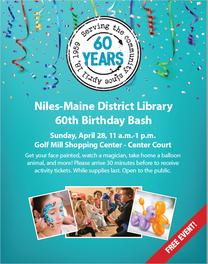 Niles-Maine District Library 60th Birthday Bash