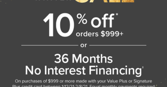 Value City Furniture Winter Sale